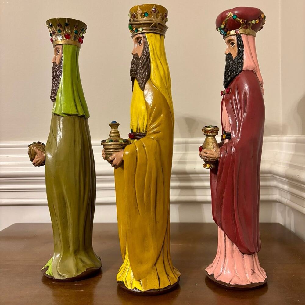 Vintage Wise Men Ceramic Figurines - Picture 3 of 12